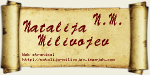 Natalija Milivojev vizit kartica